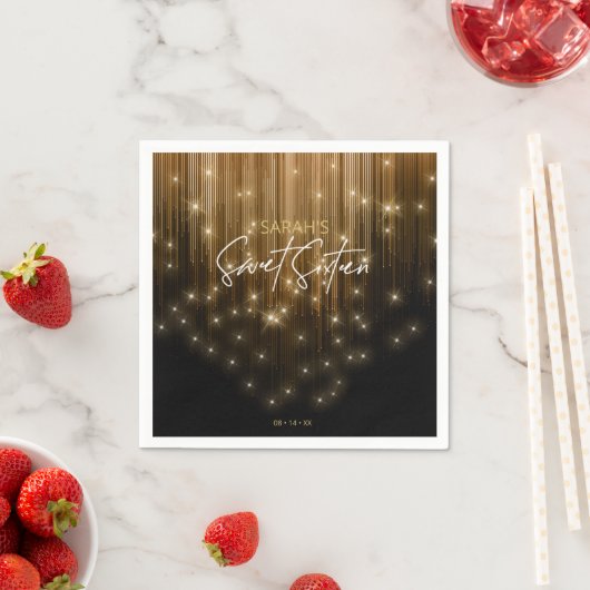 Cascading Lights Sweet 16 Gold ID790 Servet (Insitu)