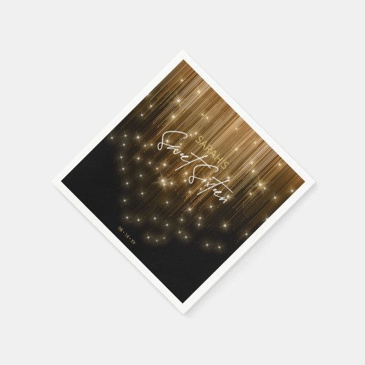 Cascading Lights Sweet 16 Gold ID790 Servet (Hoek)