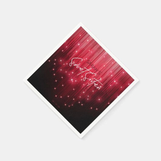 Cascading Lights Sweet 16 Red ID790 Servet (Hoek)