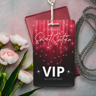 Cascading Lights Sweet 16 Rood ID790 Badge