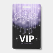 Cascading Lights Sweet 16 Violet ID790 Badge (Achterkant)