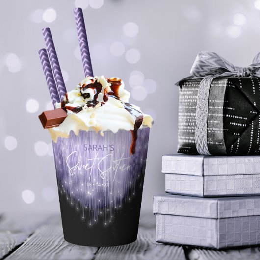 Cascading Lights Sweet 16 Violet ID790 Papieren Bekers