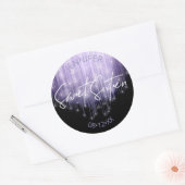 Cascading Lights Sweet 16 Violet ID790 Ronde Sticker (Envelop)