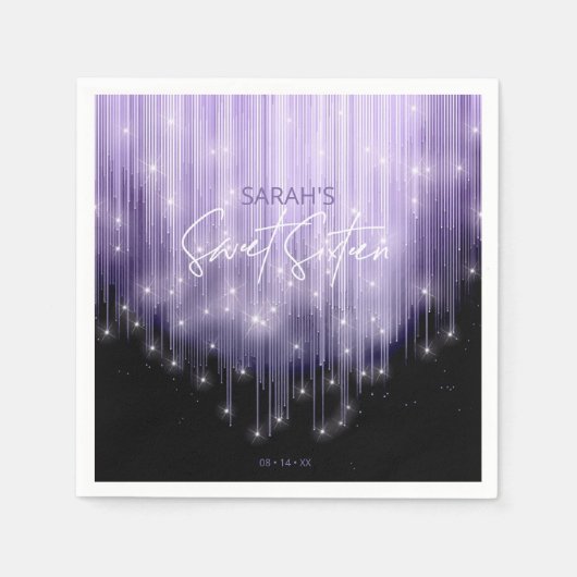 Cascading Lights Sweet 16 Violet ID790 Servet (Voorkant)