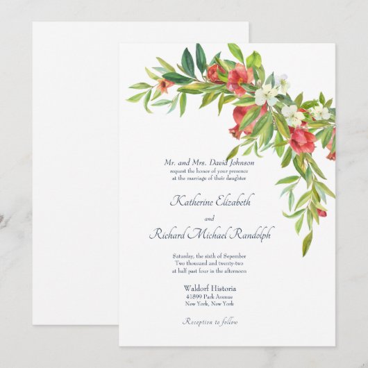 Cascading Memories Weddenschap Kaart (Voorkant / Achterkant)