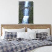 Cascading Multnomah Falls Viewing Bridge Canvas Afdruk (Insitu (Slaapkamer))