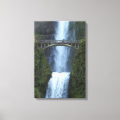 Cascading Multnomah Falls Viewing Bridge Canvas Afdruk (Voorkant)