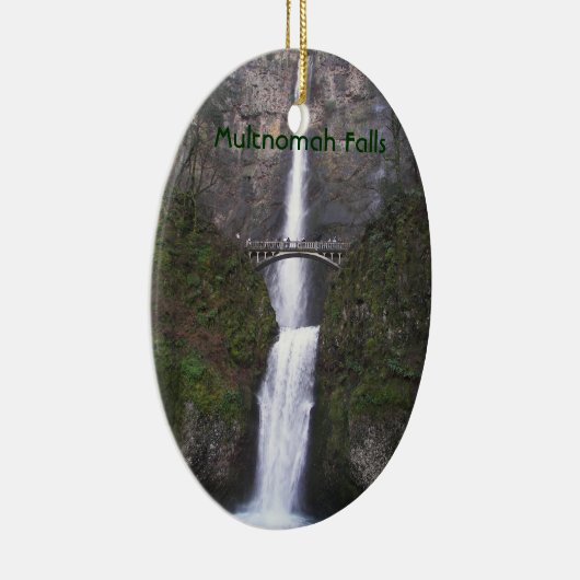 Cascading Multnomah Herfsten Vakantie Keramisch Ornament (Rechts)