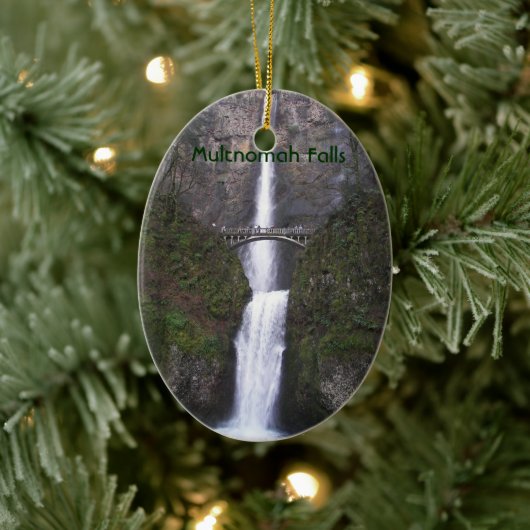 Cascading Multnomah Herfsten Vakantie Keramisch Ornament (Boom)