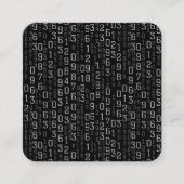 Cascading Numbers Vierkante Visitekaartje (Voorkant)