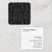 Cascading Numbers Vierkante Visitekaartje (Voorkant / Achterkant)