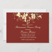 Cascading Orchids Invitation Kaart (Voorkant)