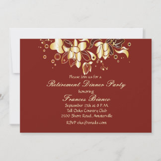Cascading Orchids Invitation Kaart