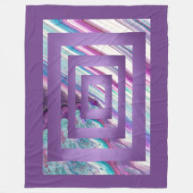 Cascading Paars, blauw, Blauwgroen, wit Abstract