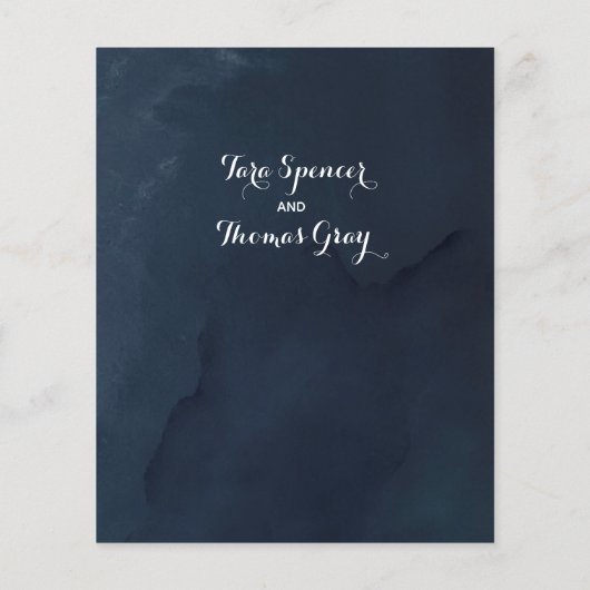 Cascading Peonies Weddenschap Details (Achterkant)