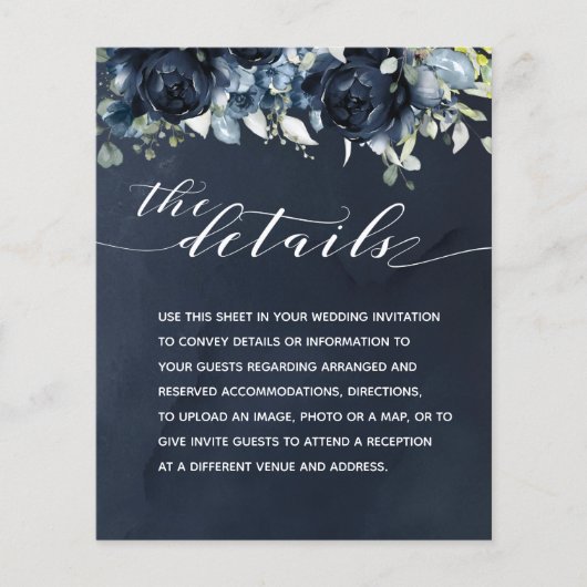 Cascading Peonies Weddenschap Details (Voorkant)