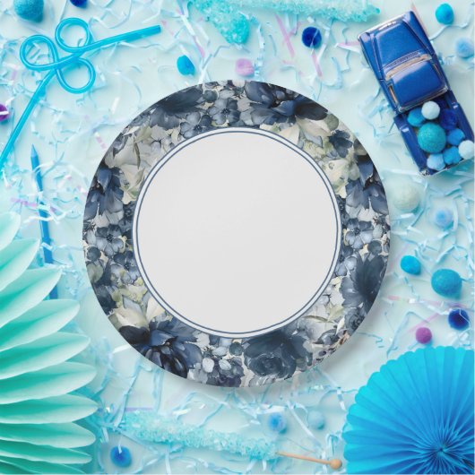 Cascading Peonies Wedding 9 inch Bord (Feest)