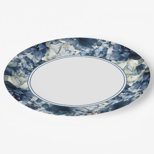 Cascading Peonies Wedding 9 inch Bord (Gekanteld)