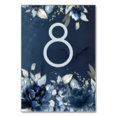 Cascading Pioenen Trouwtafel nummer Kaart (Voorkant)