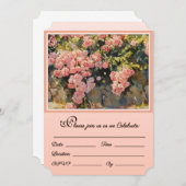 Cascading Roses nodigen u uit om te vieren Kaart (Voorkant / Achterkant)