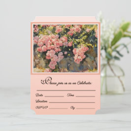 Cascading Roses nodigen u uit om te vieren Kaart