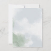 Cascading Rozen Bruiloft Bedankkaart (Achterkant)