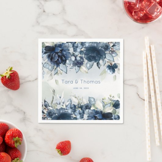 Cascading Rozen bruiloft cocktail servetten (Insitu)