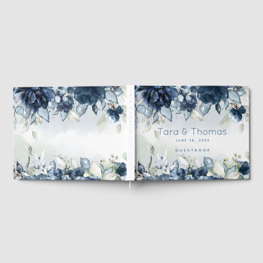 Cascading Rozen Bruiloft Gastenboek (Volledig)