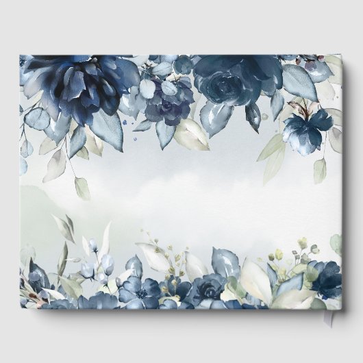 Cascading Rozen Bruiloft Gastenboek (Achterkant)