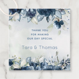 Cascading Rozen bruiloft gunst cadeau vierkant Lab Bedankjes Labels