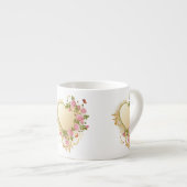 Cascading Rozen Gold Heart Espresso Kop (Voorkant rechts)