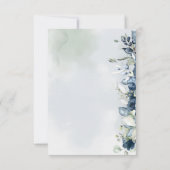 Cascading Rozen Weddenschap 2 maaltijdkeuze RSVP-k RSVP Kaartje (Achterkant)