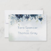 Cascading Rozen Weddenschap RSVP Geen maaltijdkaar Kaartje (Achterkant)