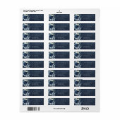 Cascading Rozen Wedding Plain Envelope Adres Etiket (Full Sheet)