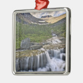 Cascading stream, Glacier National Park Metalen Ornament (Links)