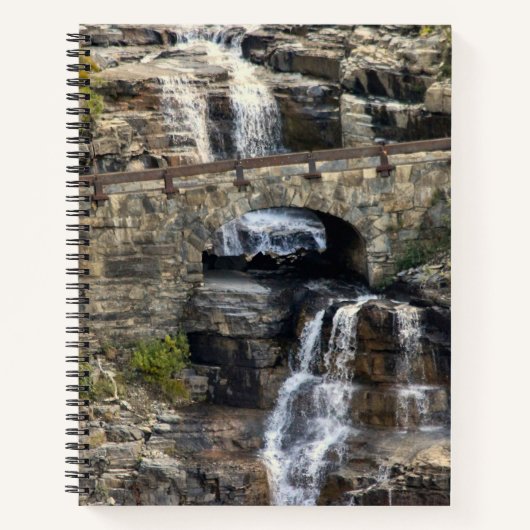 Cascading Through Stone Spiral Notebook Notitieboek (Voorkant)