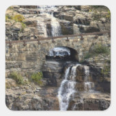 Cascading Through Stone Vierkante Sticker (Voorkant)