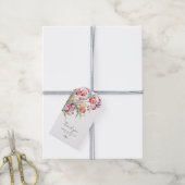 Cascading tulpen lente bruiloft dank u cadeaulabel (Met Touw)