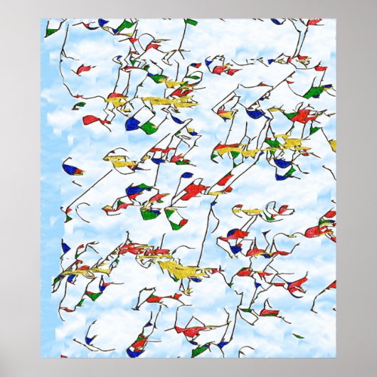 Cascading Twigs Poster (Voorkant)