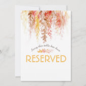 Cascading vine brown oranje waterverf, voorbehoude (Achterkant)