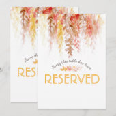 Cascading vine brown oranje waterverf, voorbehoude (Voorkant / Achterkant)