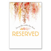 Cascading vine brown oranje waterverf, voorbehoude kaart (Achterkant)