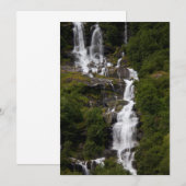 Cascading Volefossen Waterfall Bedankkaart (Voorkant / Achterkant)
