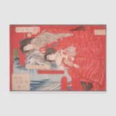 Cascading Water door Tsukioka Yoshitoshi Tissuepapier (Voorkant)