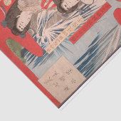 Cascading Water door Tsukioka Yoshitoshi Tissuepapier (Detail)