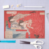 Cascading Water door Tsukioka Yoshitoshi Tissuepapier (Craft)