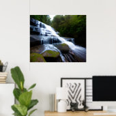 Cascading Waterfall Photo Poster (Thuiskantoor)