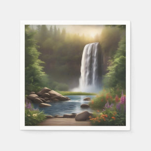 Cascading Waters Een serene ontsnapping Servet