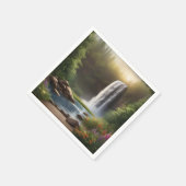 Cascading Waters Een serene ontsnapping Servet (Hoek)