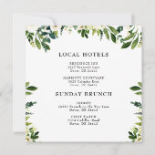 Cascading White Floral Square Kaart (Voorkant)